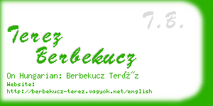 terez berbekucz business card